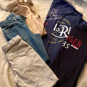 Boys jeans and t-shirts